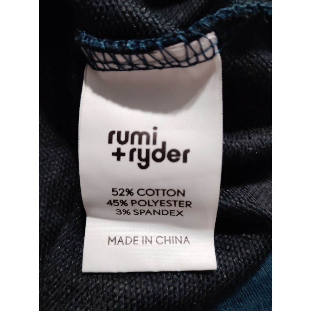 Rumi‎ Ryder Teal Heathered Pullover Hoodie Pocket Sweatshirt Size L 12-14 Kid - Picture 7 of 8